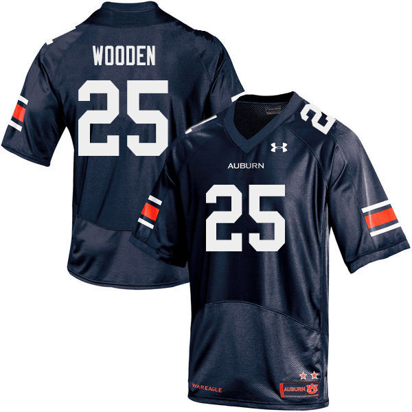 Men #25 Colby Wooden Auburn Tigers College Football Jerseys Sale-Navy - Click Image to Close
